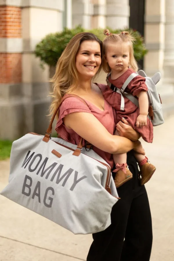 Childhome Mommy Bag ® Verzorgingstas - Canvas - Grijs^ Mommy Bag ®