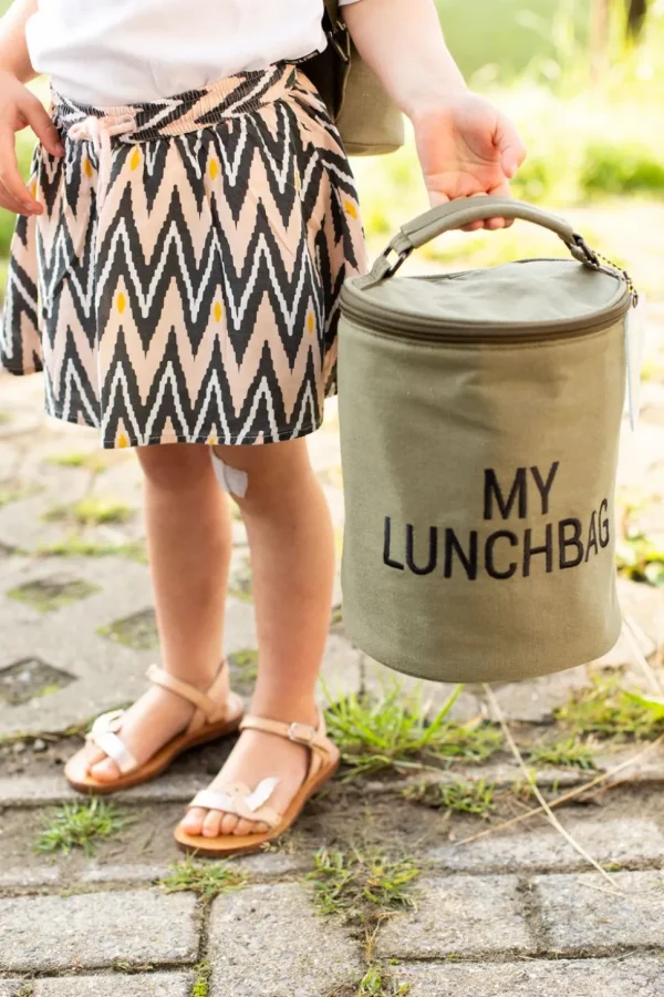 Childhome My Lunchbag - Met Isolerende Voering - Canvas - Kaki^ Kids Bags