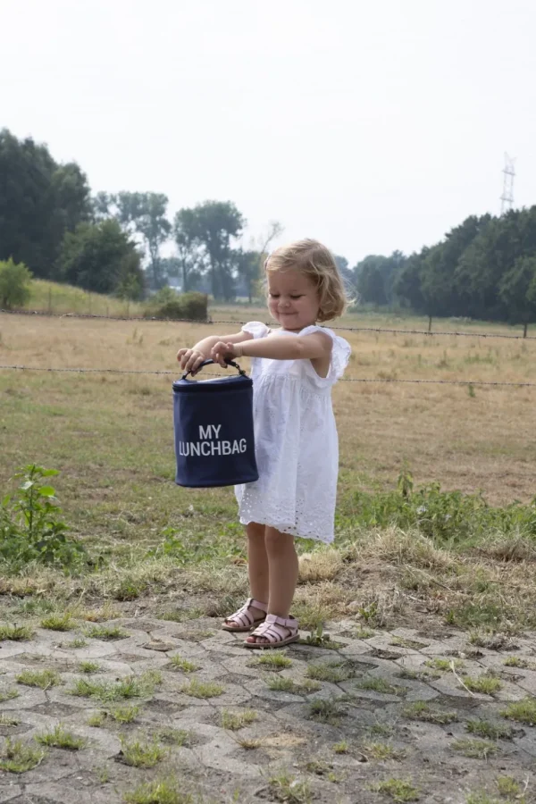 Childhome My Lunchbag - Met Isolerende Voering - Navy Wit^ Kids Bags