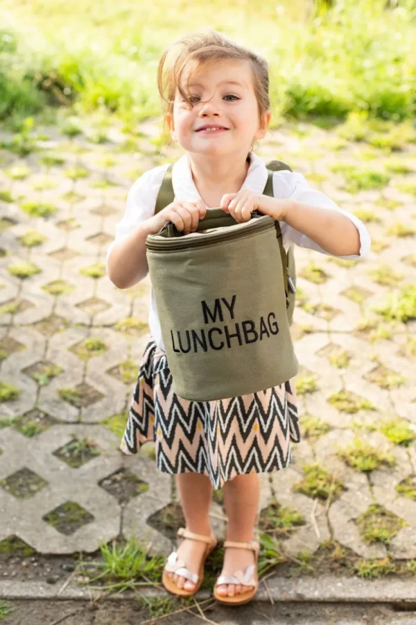 Childhome My Lunchbag - Met Isolerende Voering - Canvas - Kaki^ Kids Bags