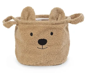 Childhome Opbergmand - 25X20X20 Cm - Teddy - Bruin^ Opbergmanden