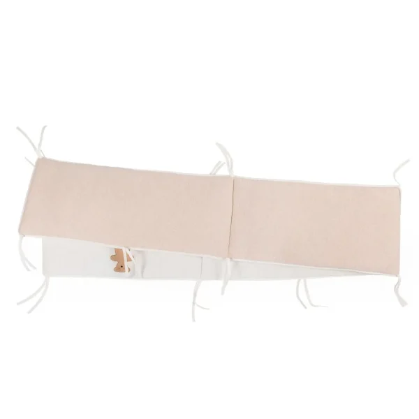 Childhome Parkomranding - 35X340 Cm - Jersey Melange Beige / Mousseline Teddy^ Parkomranders