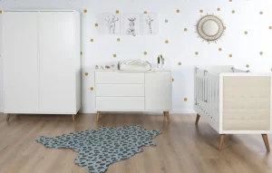 Childhome Retro Rio White - Babybed - 60X120 Cm^ Peuter- & Babybedden