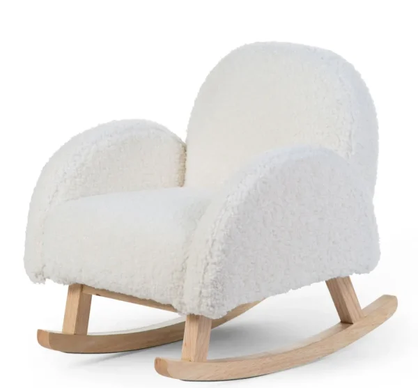 Childhome Schommelstoel Voor Kinderen - Teddy - Ecru Naturel^ Schommelstoelen