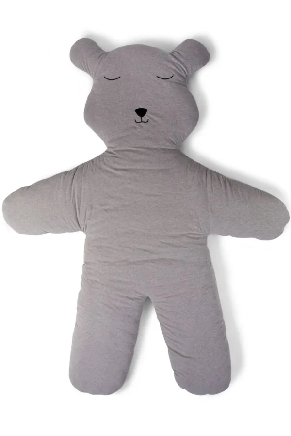 Childhome Speelmat Teddybeer - 150 Cm - Jersey - Grijs^ Speeltapijten