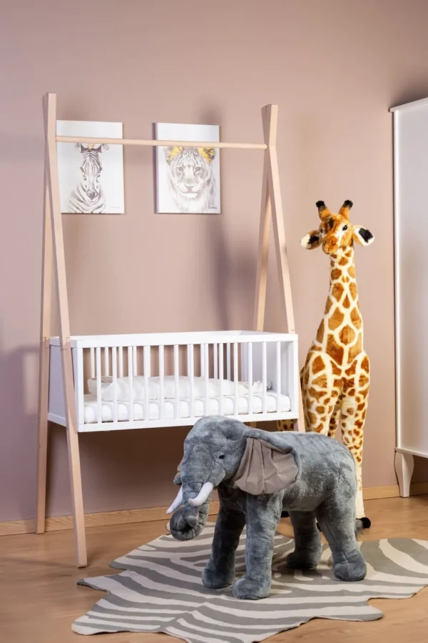 Childhome Staande Olifant Knuffel - 70X40X60 Cm - Grijs^ Knuffeldieren