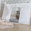 Childhome Tipi Bed - 90X200 Cm - Hout - Naturel Wit^ Bedframes