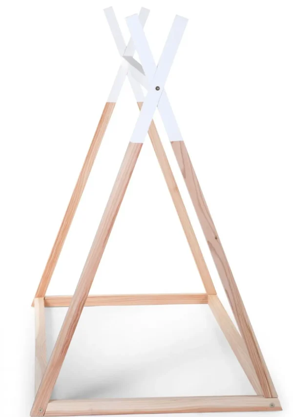 Childhome Tipi Bed - 70X140 Cm - Hout - Naturel Wit^ Bedframes