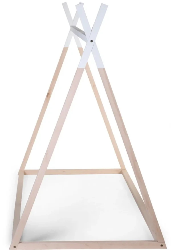 Childhome Tipi Bed - 90X200 Cm - Hout - Naturel Wit^ Bedframes