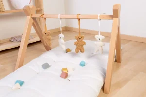 Childhome Tipi Play Baby Gym - Hout - Naturel^ Baby Gyms & Mobiel